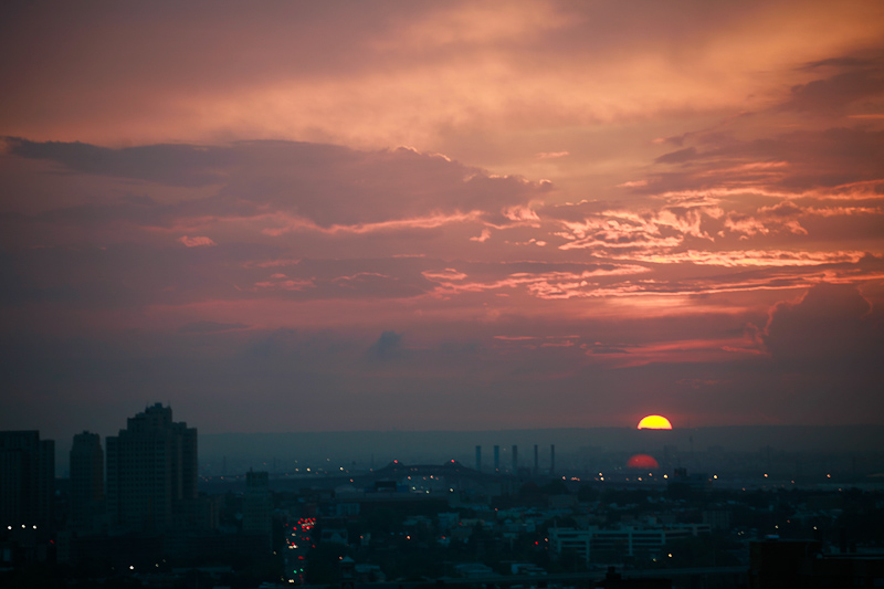 Sunset over Jersey City