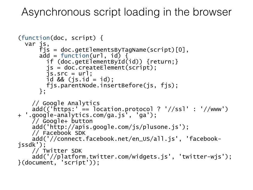 Async in the browser